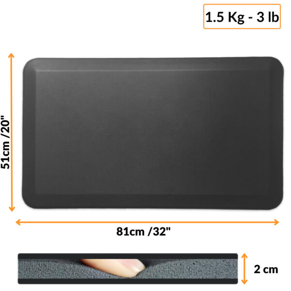 tapis cuisine anti fatigue sol bureau debout memoire forme antifatigue mat