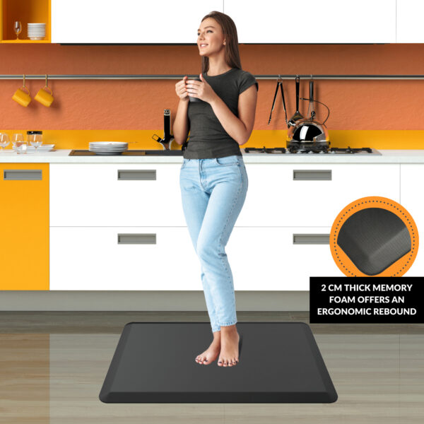 tapis cuisine anti fatigue sol bureau debout memoire forme antifatigue mat